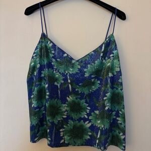 Sequin floral cami Mango